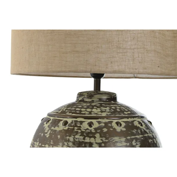 Desk lamp Home ESPRIT Beige Copper Aluminium 50 W 220 V 40 x 40 x 55 cm