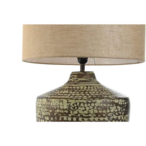 Desk lamp Home ESPRIT Beige Copper Aluminium 50 W 220 V 42 x 42 x 63 cm