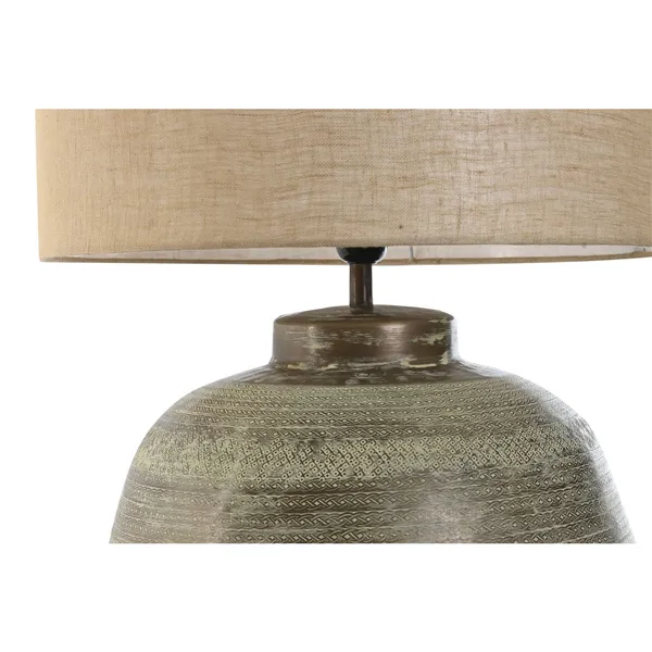 Desk lamp Home ESPRIT Beige Copper Aluminium 50 W 220 V 42 x 42 x 65 cm