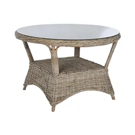 Dining Table Home ESPRIT Rattan 120 x 120 x 82 cm