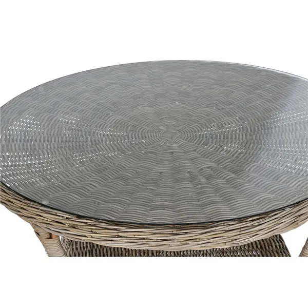 Dining Table Home ESPRIT Rattan 120 x 120 x 82 cm