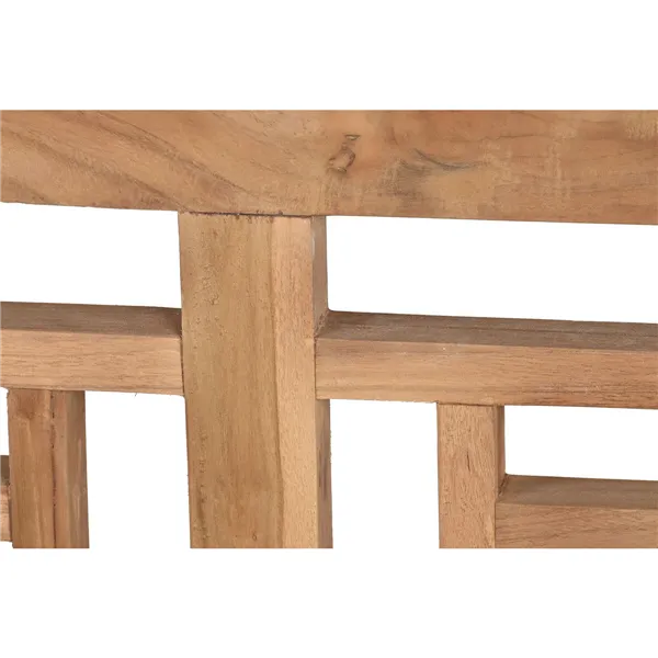 Bench Home ESPRIT Natural Teak Engraving 200 x 65 x 101 cm