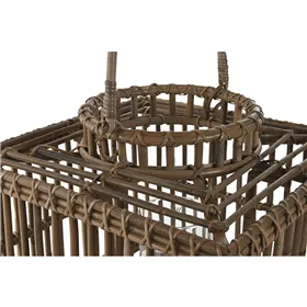 Candleholder Home ESPRIT Natural Crystal 35 x 35 x 35 cm