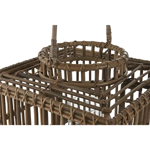 Candleholder Home ESPRIT Natural Crystal 35 x 35 x 35 cm