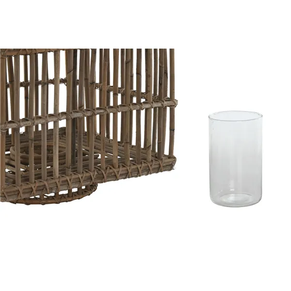Candleholder Home ESPRIT Natural Crystal 35 x 35 x 35 cm