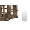 Candleholder Home ESPRIT Natural Crystal 35 x 35 x 35 cm
