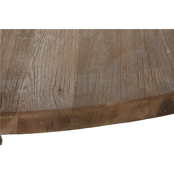 Dining Table Home ESPRIT Natural Teak 140 x 140 x 75 cm