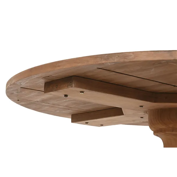 Dining Table Home ESPRIT Natural Teak 140 x 140 x 75 cm