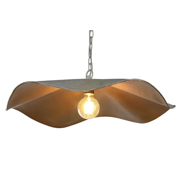 Ceiling Light Home ESPRIT White Golden Metal Iron 50 W 77 x 77 x 16 cm