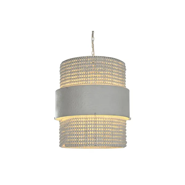 Ceiling Light Home ESPRIT White Wood Metal Iron 50 W 51 x 60 x 69 cm