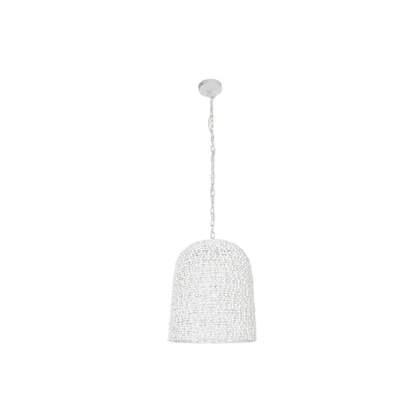 Ceiling Light Home ESPRIT White Wood Iron 50 W 58 x 58 x 71 cm