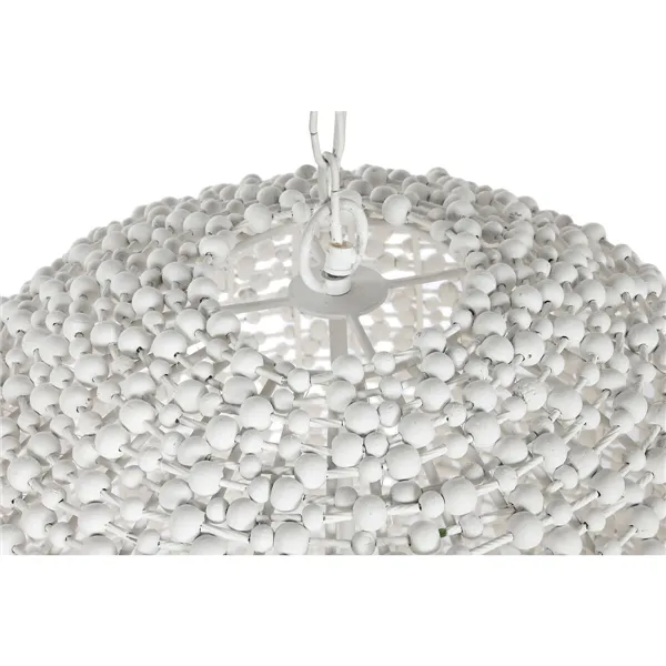 Ceiling Light Home ESPRIT White Wood Iron 50 W 58 x 58 x 71 cm