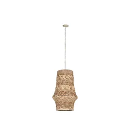 Ceiling Light Home ESPRIT Natural Wood Iron 50 W 50 x 50 x 78 cm