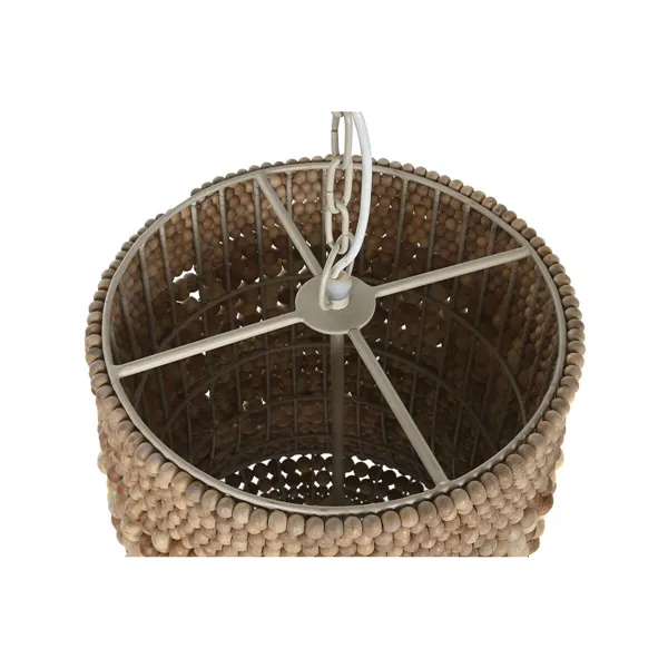 Ceiling Light Home ESPRIT Natural Wood Iron 50 W 50 x 50 x 78 cm
