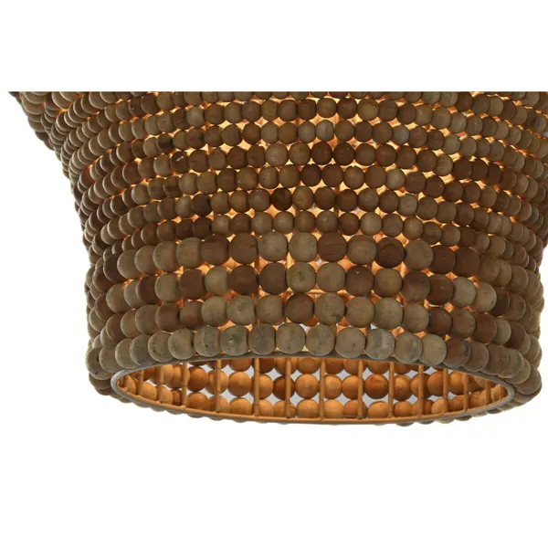 Ceiling Light Home ESPRIT Natural Wood Iron 50 W 50 x 50 x 78 cm
