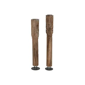 Decorative Figure Home ESPRIT Brown Black Single part