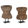 Decorative Figure Home ESPRIT Black Dark brown Single part