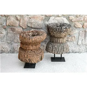 Decorative Figure Home ESPRIT Black Dark brown Single part