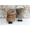 Decorative Figure Home ESPRIT Black Dark brown Single part