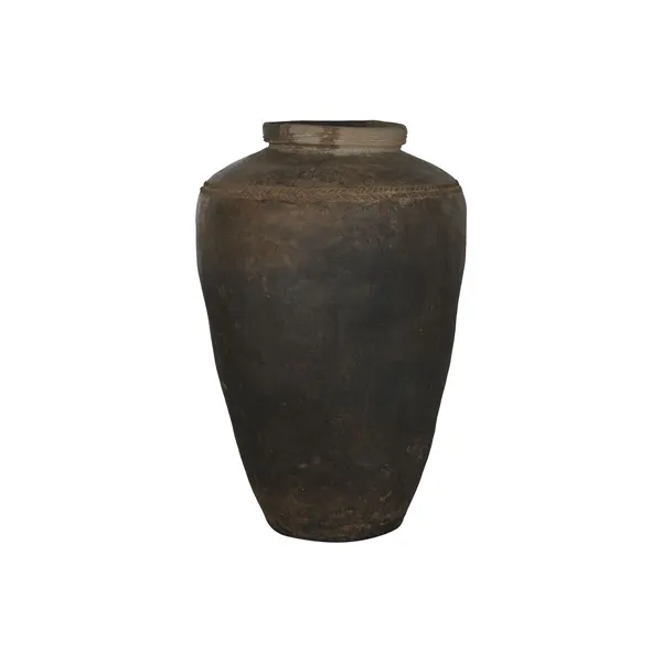 Vase Home ESPRIT Brown Ceramic Terracotta Single part 80 X 80 X 130 CM