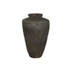 Vase Home ESPRIT Black Ceramic Terracotta Single part 76 x 76 x 96 cm