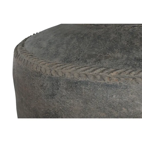 Vase Home ESPRIT Black Ceramic Terracotta Single part 76 x 76 x 96 cm