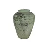 Vase Home ESPRIT Green Ceramic Terracotta Single part 65 X 65 X 72 CM