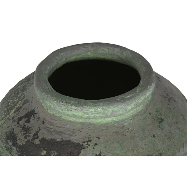 Vase Home ESPRIT Green Ceramic Terracotta Single part 65 X 65 X 72 CM