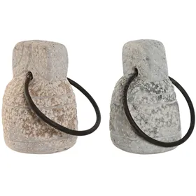 Door stop Home ESPRIT Stone Iron 15 x 15 x 26 cm
