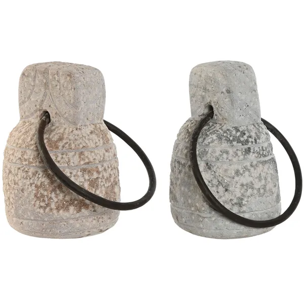 Door stop Home ESPRIT Stone Iron 15 x 15 x 26 cm