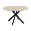 Dining Table Home ESPRIT Brown Black Iron MDF Wood 120 x 120 x 75 cm