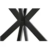 Dining Table Home ESPRIT Brown Black Iron MDF Wood 120 x 120 x 75 cm