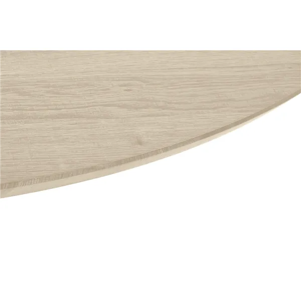 Dining Table Home ESPRIT Brown Black Iron MDF Wood 120 x 120 x 75 cm