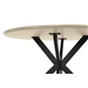 Dining Table Home ESPRIT Brown Black Iron MDF Wood 120 x 120 x 75 cm