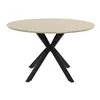 Dining Table Home ESPRIT Brown Black Iron MDF Wood 120 x 120 x 75 cm
