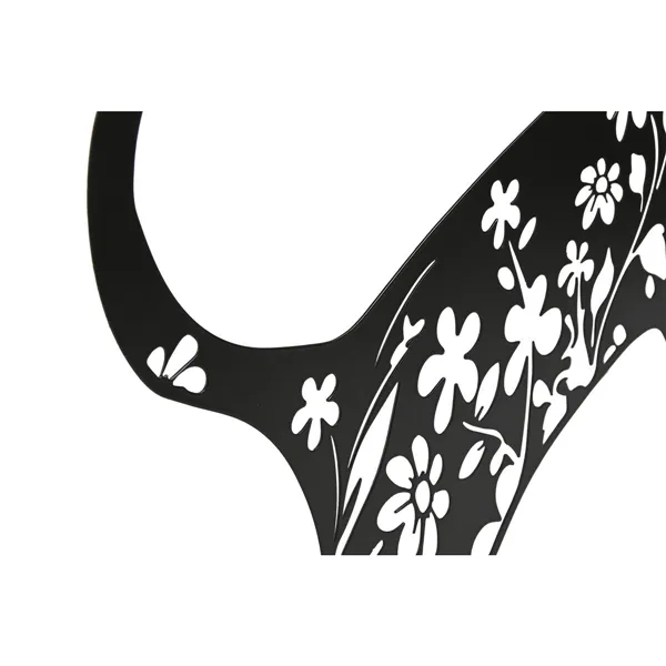 Wall Decoration Home ESPRIT Black Cat 37 x 1,3 x 48 cm (4 Units)