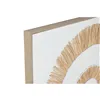 Canvas Home ESPRIT White Natural Boho 92 x 4,5 x 92 cm (2 Units)