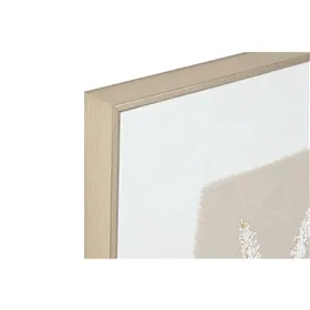 Canvas Home ESPRIT White Beige Flowers Scandinavian 62 x 4,5 x 82 cm (2 Units)