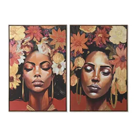 Painting Home ESPRIT polystyrene Canvas 82,5 x 4,5 x 122,5 cm (2 Units)