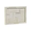 Decorative tray Home ESPRIT Beige Stripes Colonial