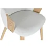Dining Chair Home ESPRIT White Polyester Wood 60 x 57,5 x 79 cm