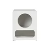Nightstand Home ESPRIT White MDF Wood 40 x 30 x 48 cm
