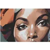 Canvas Home ESPRIT Golden polystyrene Canvas Colonial African Woman 82 x 3,5 x 122 cm (2 Units)