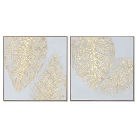 Canvas Home ESPRIT Canvas MDF Wood 82 x 4,5 x 82 cm