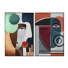 Painting Home ESPRIT Aluminium MDF Wood 80 x 3,5 x 120 cm (2 Units)