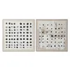 Painting Home ESPRIT Black Beige Jute polystyrene Abstract Modern 102 x 3,2 x 102 cm (2 Units)