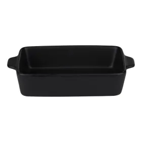Alpina - Ceramic rectangular ovenproof dish 28x18x6 cm (black)