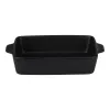 Alpina - Ceramic rectangular ovenproof dish 28x18x6 cm (black)