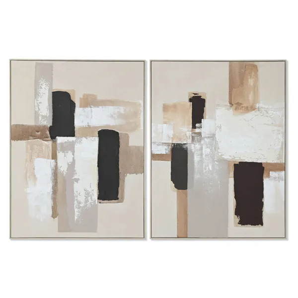 Canvas Home ESPRIT polystyrene Canvas 92 x 4 x 122 cm