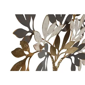 Decorative Figure Home ESPRIT Grey Golden Tree Modern 50 x 9 x 52 cm